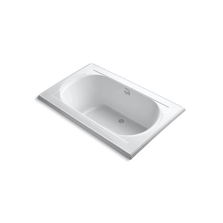 KOHLER Bath Tub, 66 in L, 42 in W, White, Acrylic 1169-0